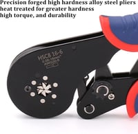 ZONJIE Krimpelő Fogó 0,08-16 mm² Vezetékvég Érvéghüvelyekhez, Ergonomikus Fogantyú, Ipari és Barkács Használatra, 30-5AWG Méretekhez 7