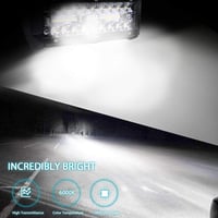 Kraumi 7" LED Munkalámpa 300W 12/24V - Vízálló IP67 Fényszóró Terepjáróhoz, Traktorhoz, Quadhoz, SUV-hoz - Univerzális Kiegészítő Szett (2db 2