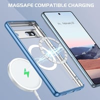 Google Pixel 7a MagSafe Kompatibilis Kék Szilikon Védőtok 3