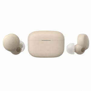 Căști wireless Sony LinkBuds S cu anularea zgomotului, ecru, ultraușoare, 20 ore — fără cablu USB și dopuri de schimb (stare: vezi a 2-a imagine)