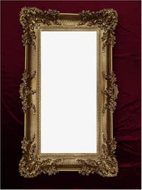 Lnxp 75SP Barokk Fali Tükör Arany 96x57 cm - Antik Rokokó Stílusú Dekoratív Műanyag Tükör Díszes Kerettel, Könnyű Kivitel, Vintage Dizájn 7