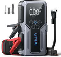 UTRAI 4000A Autós Bikázó Készülék 150PSI Kompresszorral - Gyorstöltés 3.0, 8.5L Benzin/6.5L Dízel Járművekhez, Beépített LED Lámpával 1