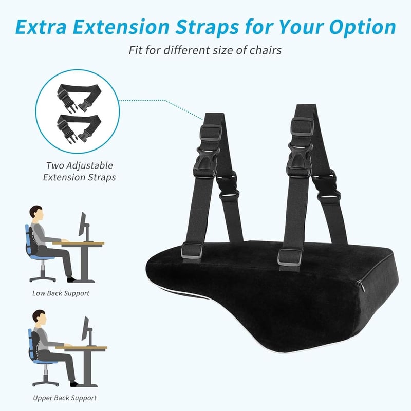 Feagar ergonomikus memóriahabos lumbális párna irodai székhez