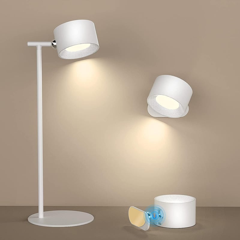 Feallive LED asztali lámpa dimmer funkcióval, USB töltéssel, 360° forgatható olvasólámpa