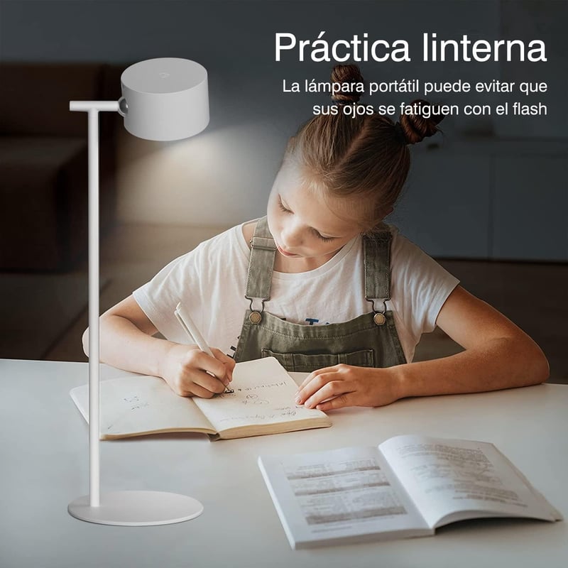 Feallive LED asztali lámpa dimmer funkcióval, USB töltéssel, 360° forgatható olvasólámpa