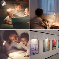 Feallive LED asztali lámpa dimmer funkcióval, USB töltéssel, 360° forgatható olvasólámpa 3