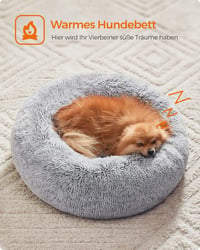 Feandrea Fluffy kutyaágy macskágy 60cm szürke plüss mosható 9
