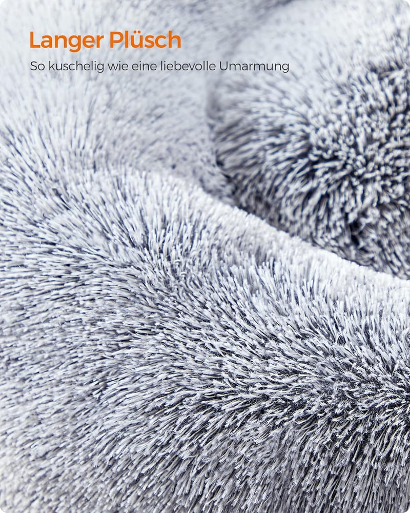 Feandrea Fluffy kutyaágy macskágy 60cm szürke plüss mosható