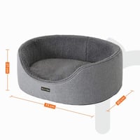 Feandrea pelech pre psov s obojstranným vankúšom, prateľný, 92 x 72 x 28 cm, hnedý PGW033K01 5