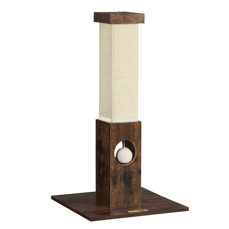 Škrabadlo pre mačky Feandrea PCA021X01 so sisalovým lanom, 73 cm – vintage hnedá