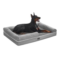 Feandrea PGW078G02 ortopedski krevet za pse s navlakom koja se skida - svijetlosiva - 120x85x20 cm 1
