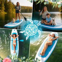 FEATH-R-LITE Nafukovací SUP paddleboard, ultraľahká doska na pádlovanie v stoji s protišmykovým povrchom pre dospelých a tínedžerov 9