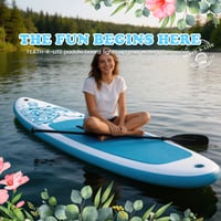 FEATH-R-LITE Nafukovací SUP paddleboard, ultraľahká doska na pádlovanie v stoji s protišmykovým povrchom pre dospelých a tínedžerov 8