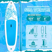 FEATH-R-LITE Nafukovací SUP paddleboard, ultraľahká doska na pádlovanie v stoji s protišmykovým povrchom pre dospelých a tínedžerov 2