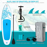 FEATH-R-LITE Nafukovací SUP paddleboard, ultraľahká doska na pádlovanie v stoji s protišmykovým povrchom pre dospelých a tínedžerov 6