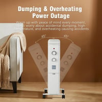 ANJI DEPOT 2000W-os energiatakarékos olajradiátor 9 bordával, 3 fokozattal 4