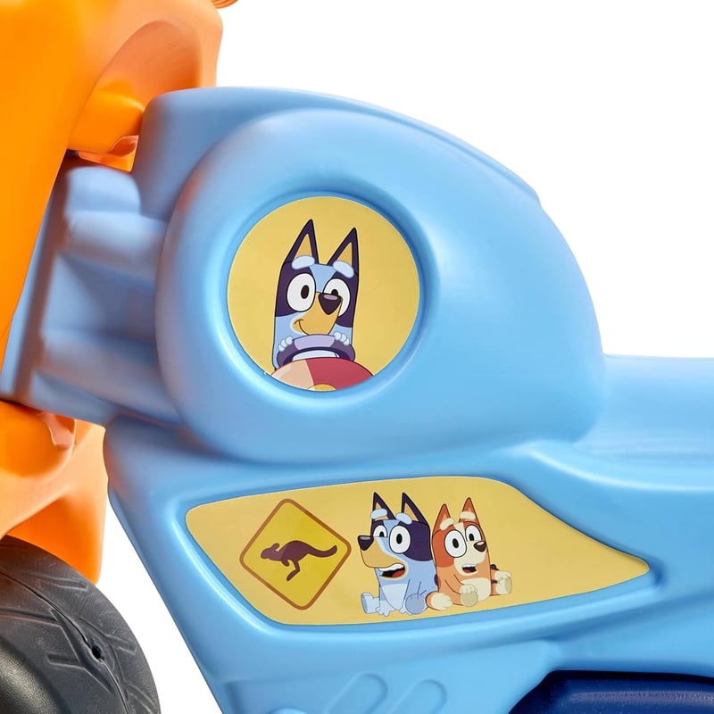 FEBER Bluey Runner Lábbal Hajtható Kisautó - Kék Műanyag Gyerekjármű 18 Hónapos Kortól, Összeszerelést Nem Igényel