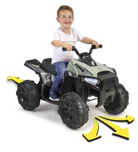 Quad electric pentru copii Feber Quad Boxer 12V – roți late, viteză max. 5 km/h, de la 3 ani, roz, 85,5x58x59 cm 2