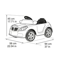Feber Twinkle Car 12V RC elektromos gyerekautó távirányítóval, fényszóróval, 3-6 éves gyerekeknek, 45 perces akkumulátor 5