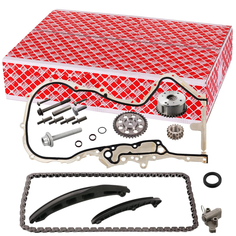 Kit lanț distribuție febi bilstein 106306 cu șine de ghidaj și întinzător de lanț, 1 buc.