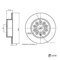 febi bilstein 23240 súprava zadných brzdových kotúčov - 2 ks 5