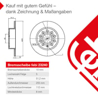 febi bilstein 23240 súprava zadných brzdových kotúčov - 2 ks 7