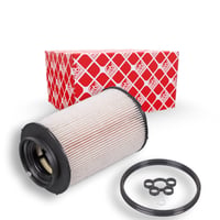 febi bilstein 26566 Palivový filter s tesniacimi krúžkami, 1 ks - kompatibilný s Audi A3, Seat Altea, Leon, Toledo III, Škoda Octavia II 2