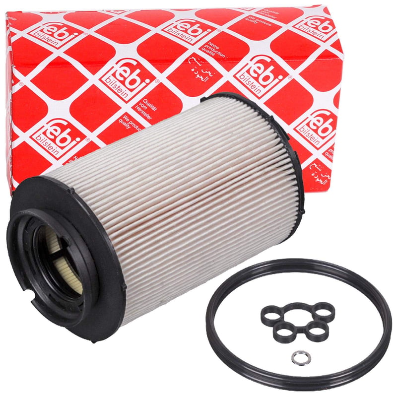 febi bilstein 26566 Palivový filter s tesniacimi krúžkami, 1 ks - kompatibilný s Audi A3, Seat Altea, Leon, Toledo III, Škoda Octavia II