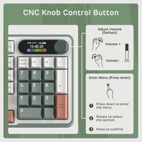 RK ROYAL KLUDGE S98 Mechanikus Billentyűzet Okos Kijelzővel, 96% Vezeték Nélküli, Bluetooth/2.4G/USB-C, Hot-Swap, Agyag Zöld - Clay Green 4