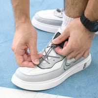 Flintronic rugalmas cipőfűző, 4 pár, 120 cm, fekete és szürke, felnőtteknek és gyerekeknek 6