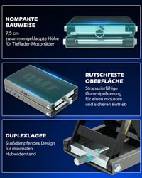 Orion Motor Tech Motoros Emelő 95-370mm Állítható Magasság 500kg Teherbírás Szerviz Emelőkocsi 6