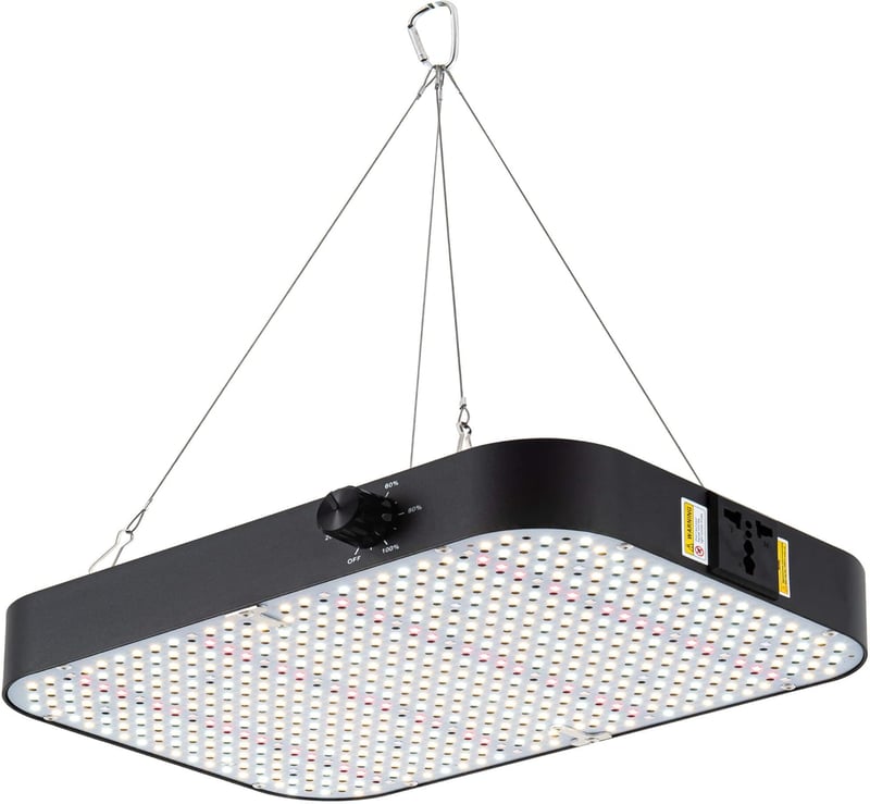 FECiDA 200W LED Növénylámpa Dimmelhető, 20000 Lumen Teljes Spektrum Növekedési Lámpa