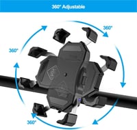 iMESTOU 15W Qi vezeték nélküli telefontartó motorkerékpárra, USB gyorstöltővel, 3,5-6,8" telefonokhoz 5