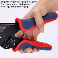 ZONJIE Krimpelő Fogó 0,08-16 mm² Vezetékvég Érvéghüvelyekhez, Ergonomikus Fogantyú, Ipari és Barkács Használatra, 30-5AWG Méretekhez 5