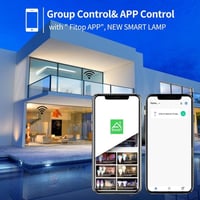 Fitop E14 WiFi LED okos izzó 2db, dimmer, RGB 16 millió szín, Alexa/Google Home - Single, E14-2pcs 5