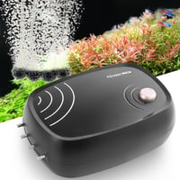 Pompă de Aer pentru Acvariu FEDOUR 10W, Puternică – 4 Ieșiri, 1200 L/H, Aerator Silențios cu Accesorii Complete, pentru Rezervoare, Hidroponie și Oxigenarea Iazurilor 1