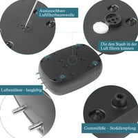 Pompă de Aer pentru Acvariu FEDOUR 10W, Puternică – 4 Ieșiri, 1200 L/H, Aerator Silențios cu Accesorii Complete, pentru Rezervoare, Hidroponie și Oxigenarea Iazurilor 5