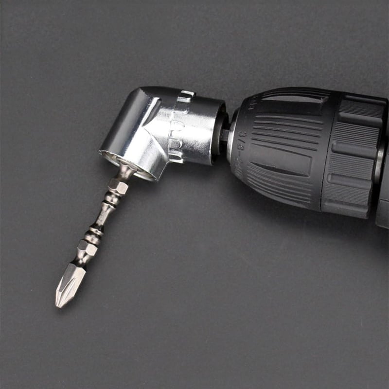 TIMESETL 105° Szögfúró Adapter - Mágneses Bittartó, 1/4" Gyorscsatlakozóval, Rozsdamentes Acél Sarokfúró Feltét Fúrógéphez, Nehezen Elérhető