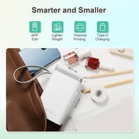 Nelko P21 Bluetooth címkenyomtató - Hordozható, vezeték nélküli, öntapadós etikett készítő iOS/Android-hoz papírt nem tartalmaz 4