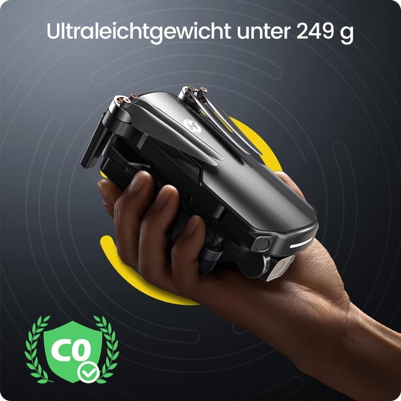 Holy Stone HS360S GPS Drón 4K Kamerával, 3 km Hatótáv, 5G Képátvitel, 20 Perc Repülési Idő, Összecsukható, 249g, Kezdőknek is