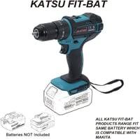 KATSU FIT-BAT 21V-os Akkus Ütvefúró-csavarozó, LED-del, 13mm Tokmánnyal 2
