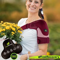 Feel Recovery Vállpánt Hűtőpárnával Férfiaknak és Nőknek Bordó S/M 6