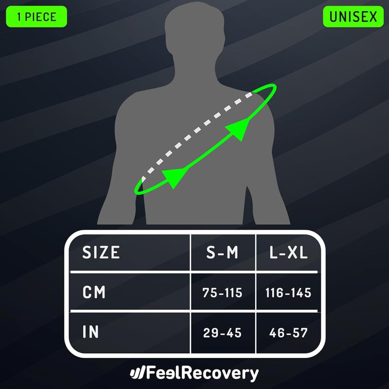 Feel Recovery Vállpánt Hűtőpárnával Férfiaknak és Nőknek Bordó S/M