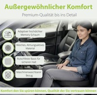 Ortopedický autovankúš feela, klinovitý, s 3 stupňami tvrdosti, na odľahčenie kostrče do sedadla vodiča 5