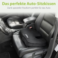 Ortopedický autovankúš feela, klinovitý, s 3 stupňami tvrdosti, na odľahčenie kostrče do sedadla vodiča 3