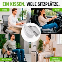 Pernă ortopedică pentru șezut feela cu 3 grade de duritate - Pernă ergonomică pentru scaun de birou și mașină - Ameliorarea durerii, detensionarea coccisului 5