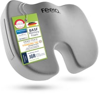 Pernă ortopedică pentru șezut feela cu 3 grade de duritate - Pernă ergonomică pentru scaun de birou și mașină - Ameliorarea durerii, detensionarea coccisului 1