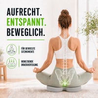 Pernă ortopedică pentru șezut feela cu 3 grade de duritate - Pernă ergonomică pentru scaun de birou și mașină - Ameliorarea durerii, detensionarea coccisului 4
