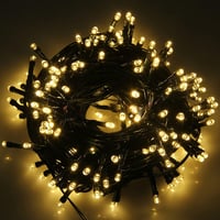 Feelhea 10m LED Tündérfény 100 Izzóval - Meleg Fehér Fényfüzér 8 Világítási Móddal, IP44 Vízálló Beltéri-Kültéri Dekoráció Karácsonyra, Eskü 1