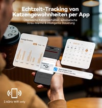 Litieră automată autocurățabilă pentru pisici FeelNeedy cu sistem de siguranță cu senzori multipli, control prin aplicație, stare utilizată 7